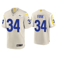 Men's Los Angeles Rams #34 Jake Funk Bone Game Jersey