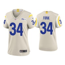 Women's Los Angeles Rams #34 Jake Funk Bone Game Jersey