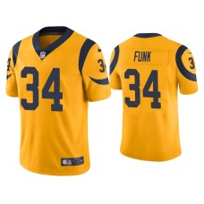 Men's Los Angeles Rams #34 Color Rush Limited Jake Funk Gold Jersey