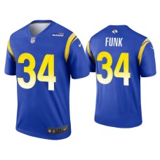 Men's Los Angeles Rams #34 Jake Funk Royal Legend Jersey