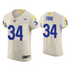 Men's Los Angeles Rams #34 Jake Funk Cream Vapor Elite Jersey