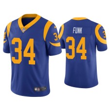 Men's Los Angeles Rams #34 Vapor Limited Jake Funk Royal Jersey