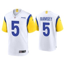 Men's Los Angeles Rams #5 Jalen Ramsey White Alternate Game Jersey