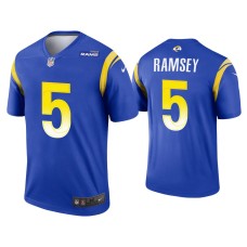 Men's Los Angeles Rams #5 Jalen Ramsey Royal Legend Jersey