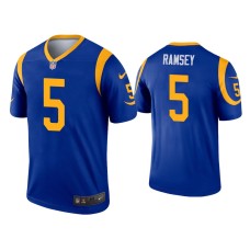 Men's Los Angeles Rams #5 Jalen Ramsey Royal Legend Jersey