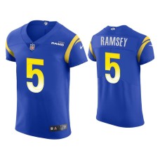 Men's Los Angeles Rams #5 Jalen Ramsey Royal Vapor Elite Jersey