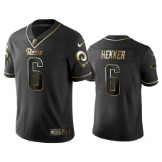 Men's Los Angeles Rams #6 2019 Golden Edition Vapor Untouchable Limited Johnny Hekker Black Jersey's