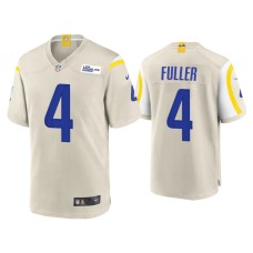 Men's Los Angeles Rams #4 Jordan Fuller Bone Game Jersey