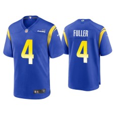 Men's Los Angeles Rams #4 Jordan Fuller Royal Game Jersey