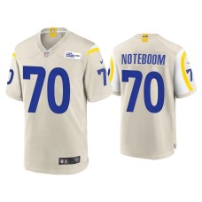 Men's Los Angeles Rams #70 Joseph Noteboom Bone Game Jersey