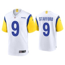 Men's Los Angeles Rams #9 Matthew Stafford White Alternate Game Jersey