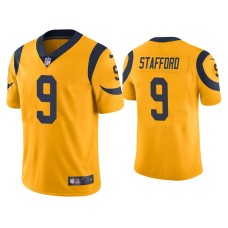 Men's Los Angeles Rams #9 Color Rush Limited Matthew Stafford Gold Jersey