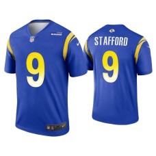 Men's Los Angeles Rams #9 Matthew Stafford Royal Legend Jersey