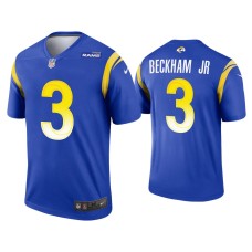 Men's Los Angeles Rams #3 Odell Beckham Jr. Royal Legend Jersey