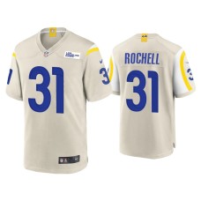 Men's Los Angeles Rams #31 Robert Rochell Bone Game Jersey