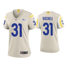 Women's Los Angeles Rams #31 Robert Rochell Bone Game Jersey