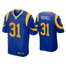 Men's Los Angeles Rams #31 Robert Rochell Royal Game Jersey