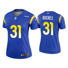 Women's Los Angeles Rams #31 Robert Rochell Royal Legend Jersey