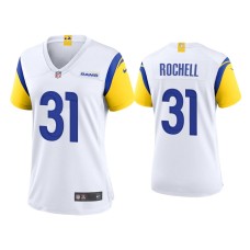 Women's Los Angeles Rams #31 Robert Rochell White Alternate Game Jersey