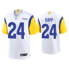 Men's Los Angeles Rams #24 Taylor Rapp White Alternate Game Jersey