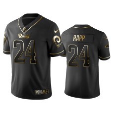 Men's Los Angeles Rams #24 2019 Golden Edition Vapor Limited Taylor Rapp Black Jersey