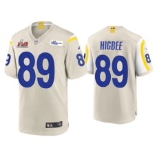 Men's Los Angeles Rams #89 Tyler Higbee Super Bowl LVI Bone Game Jersey