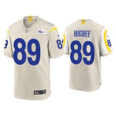 Men's Los Angeles Rams #89 Tyler Higbee Bone Game Jersey