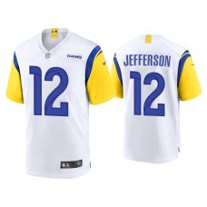 Men's Los Angeles Rams #12 Van Jefferson White Alternate Game Jersey