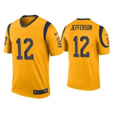 Men's Los Angeles Rams #12 Color Rush Legend Van Jefferson Gold Jersey