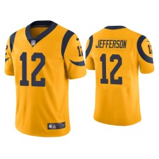 Men's Los Angeles Rams #12 Color Rush Limited Van Jefferson Gold Jersey