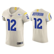 Men's Los Angeles Rams #12 Van Jefferson Cream Vapor Elite Jersey