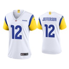 Women's Los Angeles Rams #12 Van Jefferson White Alternate Game Jersey