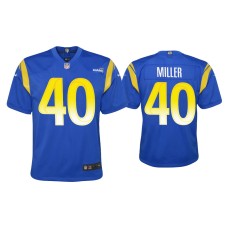 Youth Los Angeles Rams #40 Von Miller Royal Game Jersey