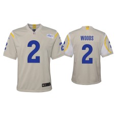 Youth Los Angeles Rams #2 Robert Woods Bone Game Jersey