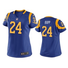 Men's Los Angeles Rams #24 Taylor Rapp Royal NFL Draft Game Jersey