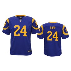 Men's Los Angeles Rams #24 Taylor Rapp Royal NFL Draft Game Jersey