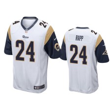 Men's Los Angeles Rams #24 Taylor Rapp White NFL Draft Game Jersey