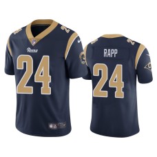 Men's Los Angeles Rams #24 Taylor Rapp Navy NFL Draft Vapor Limited Jersey