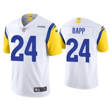 Men's Los Angeles Rams #24 Taylor Rapp Vapor Limited White Jersey