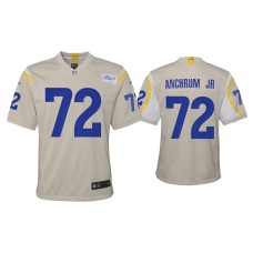 Youth Los Angeles Rams #72 Tremayne Anchrum Jr. Bone Game Jersey