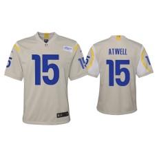 Youth Los Angeles Rams #15 Tutu Atwell Bone Game Jersey