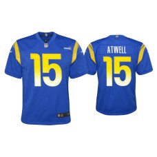 Youth Los Angeles Rams #15 Tutu Atwell Royal Game Jersey