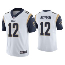 Men's Los Angeles Rams #12 Van Jefferson White 2020 NFL Draft Vapor Limited Jersey