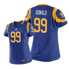 Women's Los Angeles Rams #99 Royal Aaron Donald Nike Game Jersey