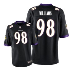 Men's Baltimore Ravens #98 Black Brandon Williams Nike Game Jersey