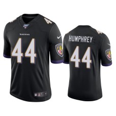 Men's Baltimore Ravens #44 Marlon Humphrey 100th Season Black Vapor Limited Jersey