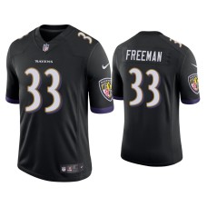 Men's Baltimore Ravens #33 Devonta Freeman Vapor Limited Black Jersey