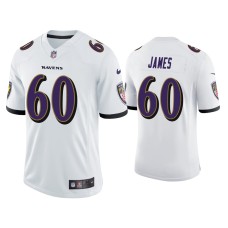 Men's Baltimore Ravens #60 Ja'Wuan James Vapor Limited White Jersey