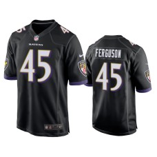 Men's Baltimore Ravens #45 Jaylon Ferguson Black NFL Draft Game Jersey