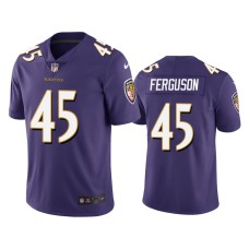 Men's Baltimore Ravens #45 Jaylon Ferguson Purple NFL Draft Vapor Limited Jersey